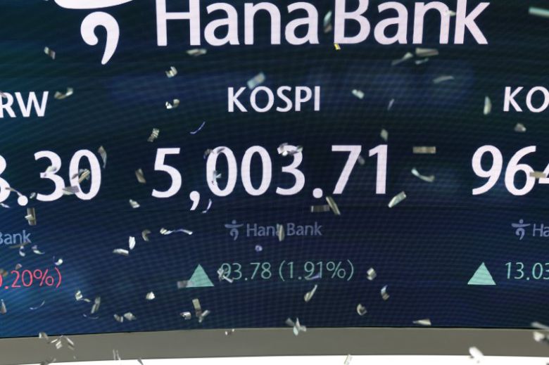 코스피지수 5000 돌파 이미지. 사진=뉴스1