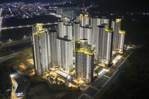 광양 푸르지오 센터파크 단지 점등식