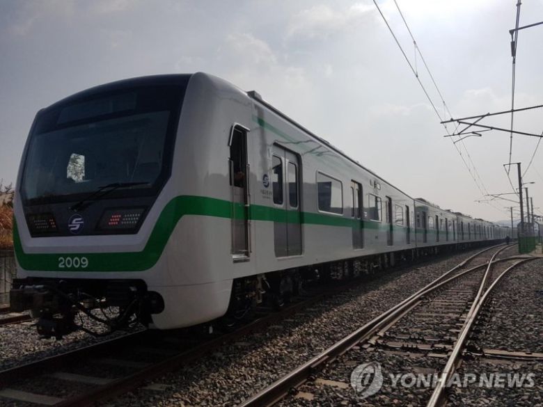 다원시스 납품 열차. 연합뉴스