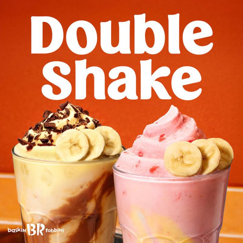 배스킨라빈스에서 23일 출시하는 더블 쉐이크 이미지. 배스킨라빈스 제공