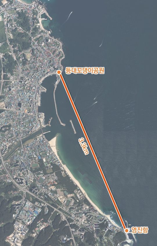 북강릉 케이블카 노선. fn뉴스 DB