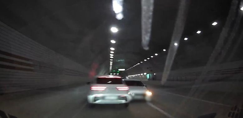 역주행 사고 장면. (사진=경기남부경찰청 제공) *재판매 및 DB 금지 /사진=뉴시스