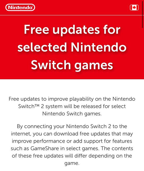 - 스위치1 타이틀 업데이트 관련 공지 일부