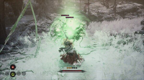 - 응축된 독의 기운으로 적을 상대하는 장면