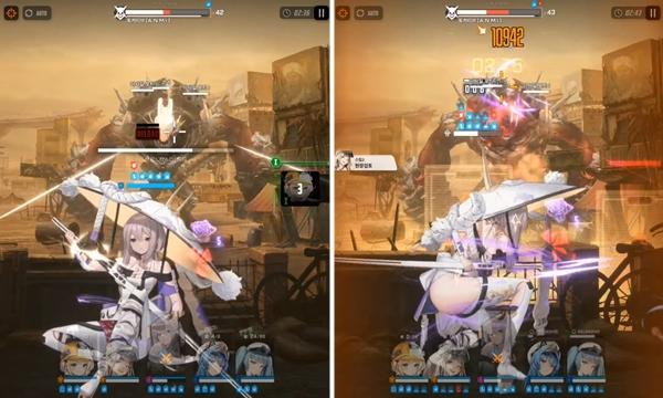 - 홍련의 인게임 전투 모션