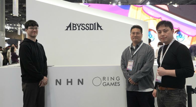 김태현 링게임즈 어비스디아 개발실장, 이신희 링게임즈 어비스디아 PD, 안상현 NHN 어비스디아 PM