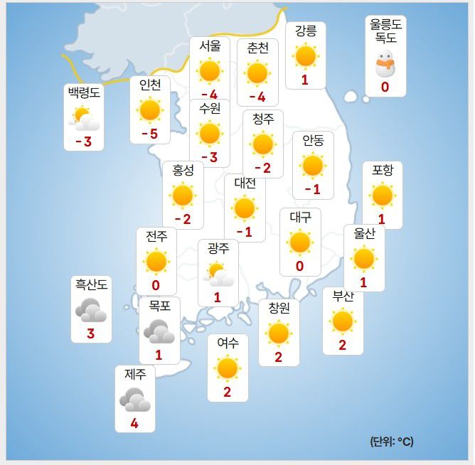 기상청= 오늘 오후 날씨