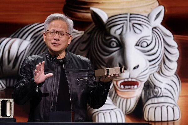 '컴퓨텍스 2025'에서 기조연설 하는 젠슨 황 엔비디아 CEO [연합뉴스]