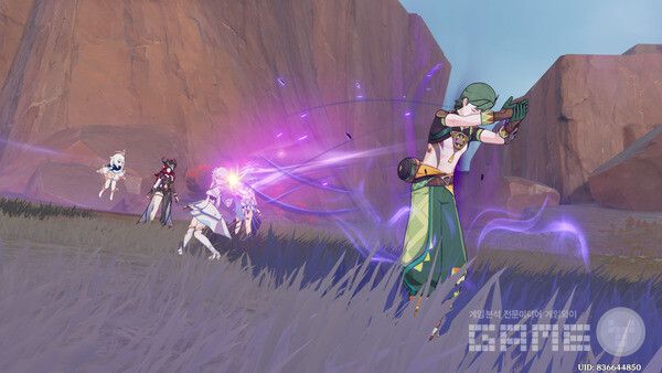 스페이스바 연타. 원신 /게임와이 촬영