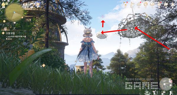 ▲그물망 점프로 상상의 별을 획득하자. 인피니티 니키 /게임와이 촬영