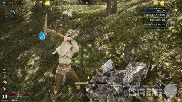 채집, 채광 아이템의 시인성을 좀 더 높여도 좋을 일이다. 레전드 오브 이미르 /게임와이 촬영