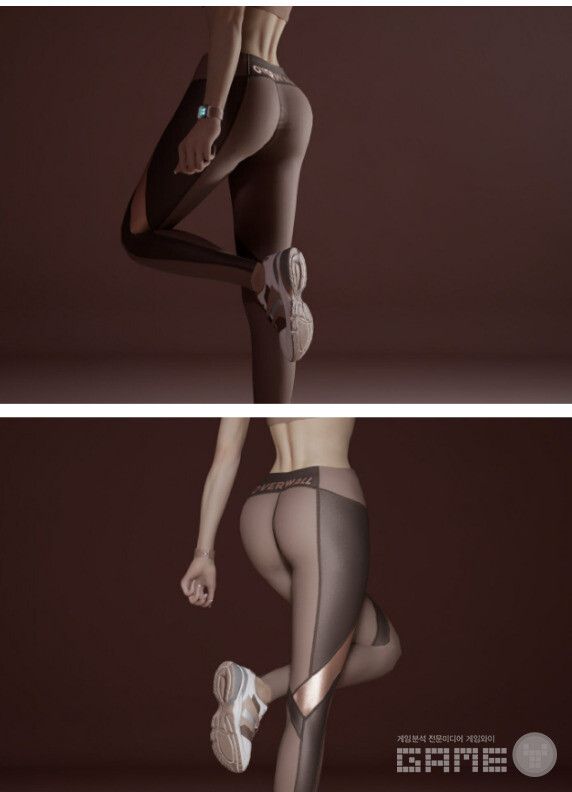7위는 레깅스를 입은 여성 프리셋이다. 인조이 캔버스 /크래프톤