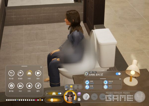 옷을 입고 용변이라니. 살색이 필요해 보인다. 희미하게라도. 인조이 /게임와이 촬영