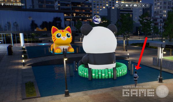 도시 편집에서 만든 조형물은 실제 게임 화면에서 확인할 수 있다. 인조이 /게임와이 촬영