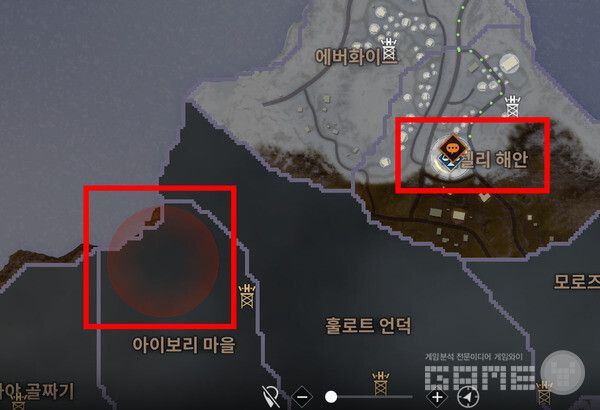 PVP 존 위치의 수가 적어졌고, 순서가 아래로 내려갔다. 다키스트데이즈 /게임와이 촬영