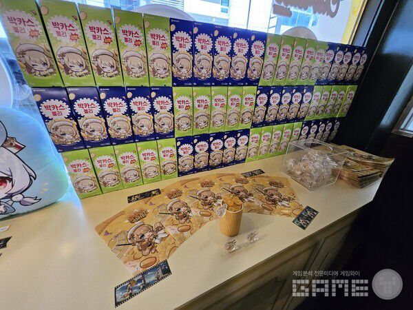 SNS 이벤트를 통해 얻을 수 있는 다양한 굿즈들 / 게임와이 촬영