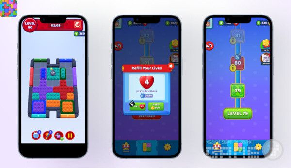 이 게임의 가장 강력한 기능 중 하나는 세심하게 설계된 난이도 곡선과 타이머이다. /앱매직(appmagic.rocks)