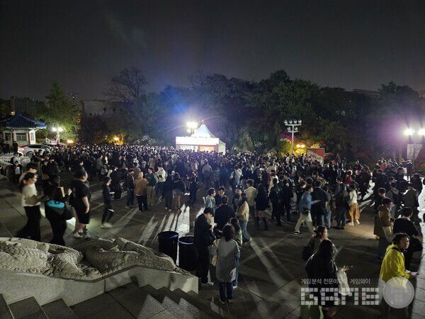 공연이 끝난 후의 모습. 서비스 5년간 국내 행사가 많이 없었던만큼, 앞으로는 지속적인 행사가 생기길 바란다 / 게임와이 촬영