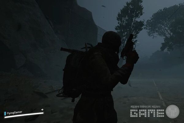 이번 테스트의 시작은 폭풍이 몰아치는 장소를 지나야 한다. 아크레이더스 /게임와이 촬영