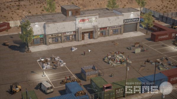 서쪽이 결국 정면으로 진입하는 것이다.  다키스트 데이즈 /게임와이 촬영