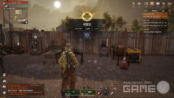 20레벨이 되면.... 다키스트 데이즈 /게임와이 촬영