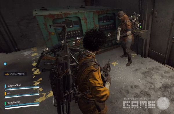 파티장의 안내에 따라 이동한다. 아크레이더스 /게임와이 촬영