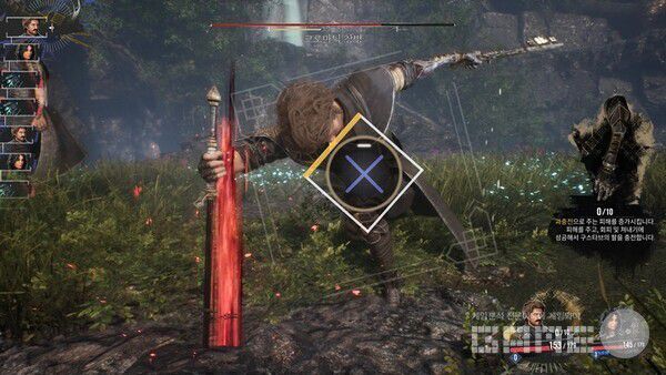 전투 도중  QTE가 발생한다