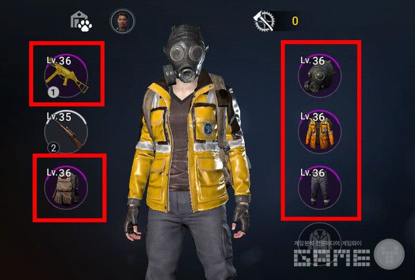 36레벨 에픽 등급의 무기와 방어구 4종을 지급받게 된다. 다키스트 데이즈 /게임와이 촬영