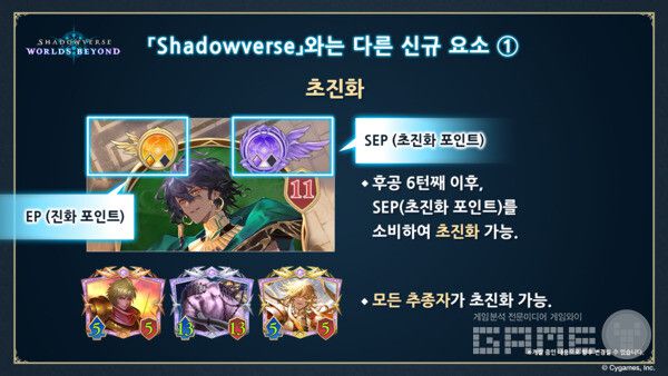 진화, 초진화 모두 2번 가능하며 진화시 공격력과 체력이 상승한다 / 사이게임즈 제공