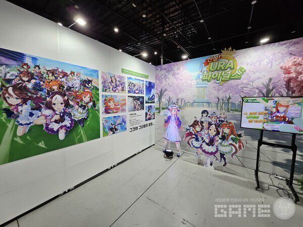 이번 3주년 행사에서 가장 많은 이용자들의 시선을 모았던 전시포토존 / 게임와이 촬영