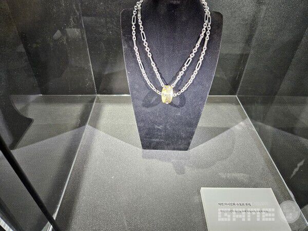 G3 당시 마음을 촉촉하게 만든 수호의 부적도 전시되어 있었다 / 게임와이 촬영