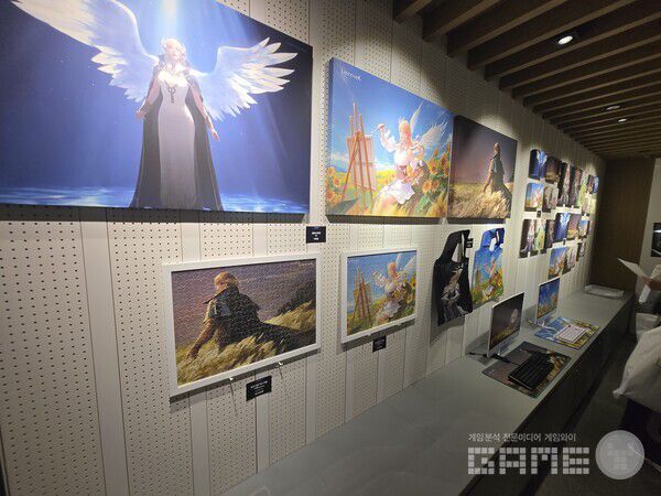 로스트아크 미디어아트 전시회 '빛의 여정' 현장 / 게임와이 촬영