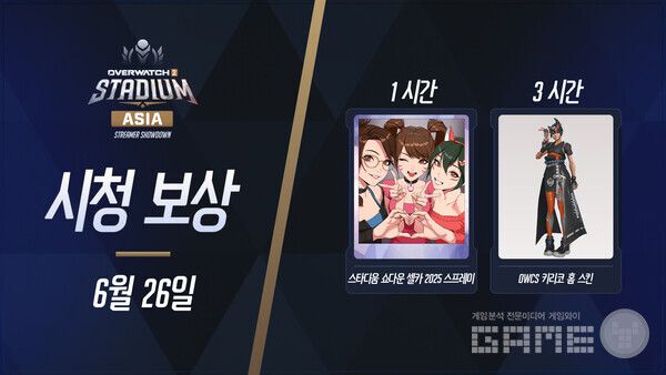 블리자드 엔터테인먼트의 팀 기반 슈팅 게임 오버워치 2가 오는 26일 서울 홍대 WDG 스튜디오에서 개최하는 ‘오버워치 2 스타디움 아시아 스트리머 쇼다운(이하 아시아 스트리머 쇼다운)’에 대한 세부 정보를 공개했다.