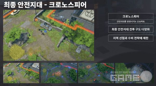 크로노스피어를 통해 최종 안전지대가 변경되어 마지막 전투 구도가 다양화된다 / 님블뉴런 제공