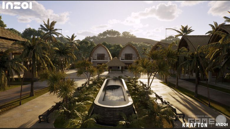 인조이유 휴양지 콘셉트 이미지 / 크래프톤 제공