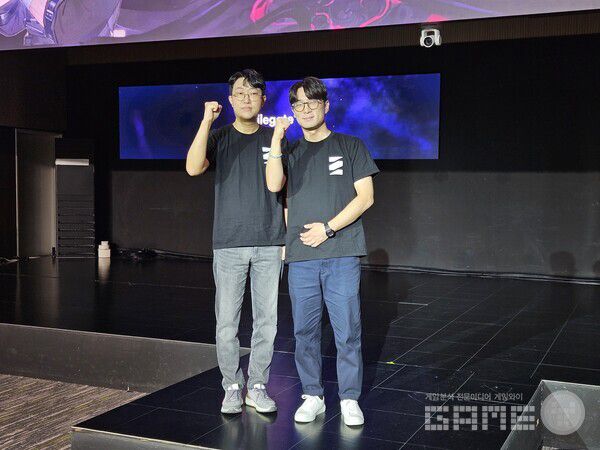 김형석 PD는 카제나 같은 게임이 없기에 이용자들의 많은 관심을 부탁한다고 말했다 / 게임와이 촬영