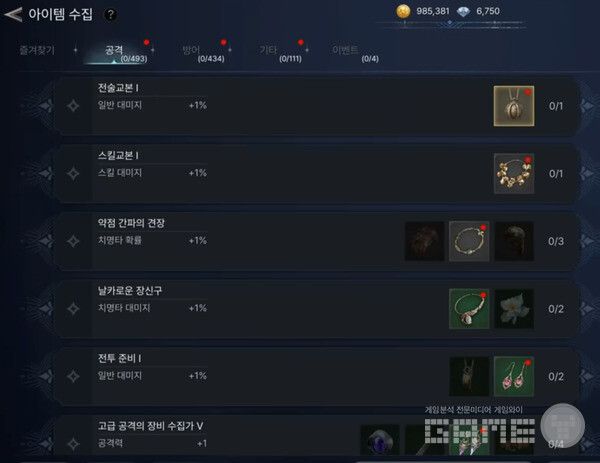 낮은 등급의 아이템에도 가치를 부여.