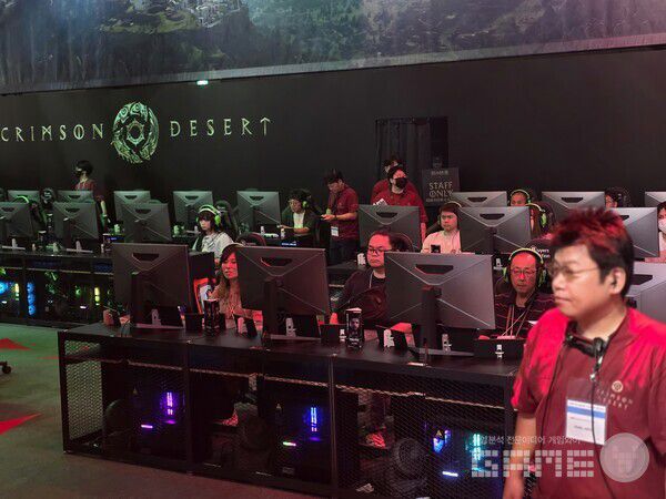 펄어비스 붉은사막 도쿄게임쇼 2025 부스 /게임와이 촬영