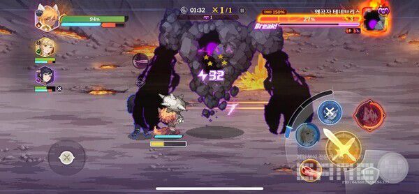 보스급 캐릭터는 방어와 패링도 사용하자. 가디스 오더 /게임와이 촬영