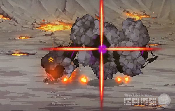 십자 모양의 섬광 효과가 보인다. 그것이 번쩍일 때 가드를 누르면 훨씬 쉽게 패링할 수 있다. 이 십자가를 보려면 3연타 공격 말고 1번 공격 넣고 상황을 봐야 한다.