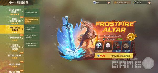 State of Survival 이중 화폐 상점