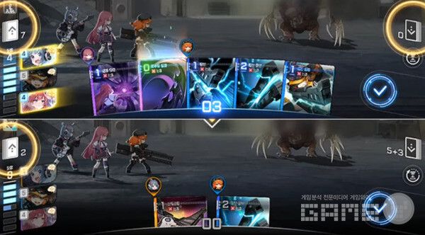 뽑을 카드가 부족하면 셔플이 발생한다. 이때 버린 카드 더미의 카드를 섞어 뽑을 카드에 추가한다.