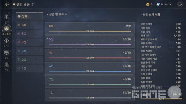 단순히 강력한 팬텀 웨폰 하나를 노리는 것뿐만 아니라, 다양한 종류를 꾸준히 수집하는 것 또한 성장의 중요한 열쇠다. 펜텀 웨폰. 카오스 제로 나이트메어 /스마일게이트