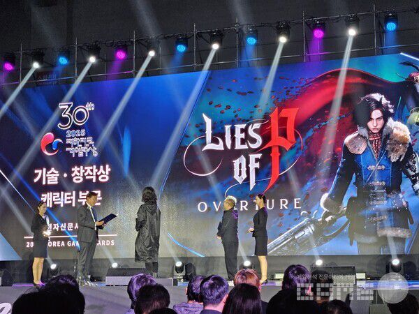 P의 거짓: 서곡은 매력적인 캐릭터를 선보여 캐릭터 부문에서 수상했다 / 게임와이 촬영