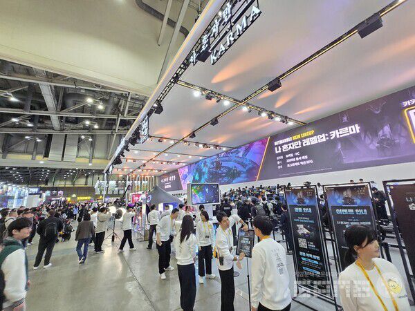 지스타 2025 넷마블 부스 전경 / 게임와이 촬영