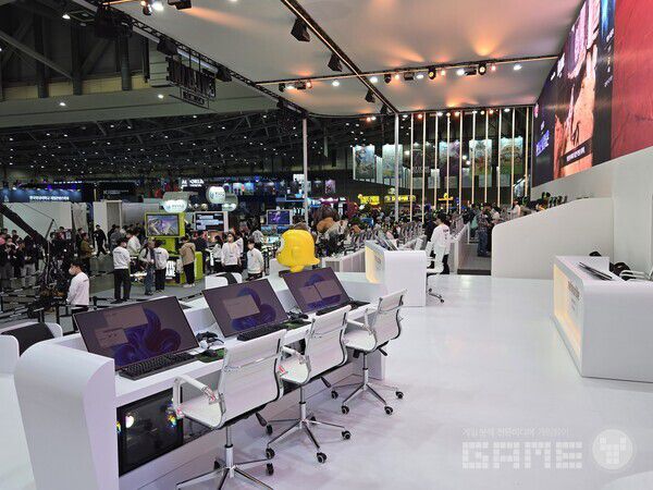 지스타 2025 넷마블 부스 전경 / 게임와이 촬영