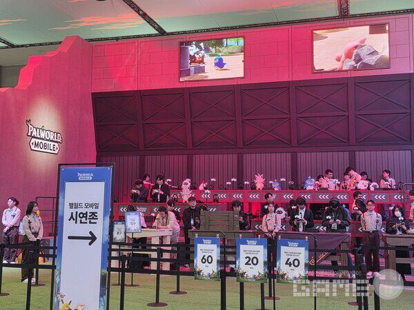 크래프톤 부스 /게임와이 촬영