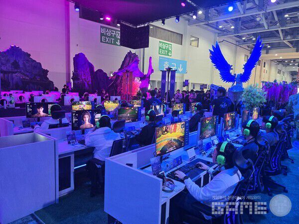 지스타 2025 엔씨 부스 현장 / 게임와이 촬영