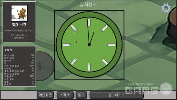 Clock face 시계판 위에 서바이벌 기획 이미지