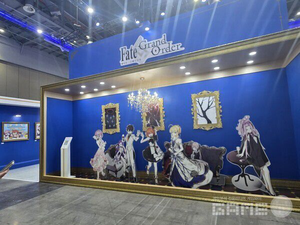 부스를 큼직하게 쓴다. AGF 2025 넷마블 부스 /게임와이 촬영